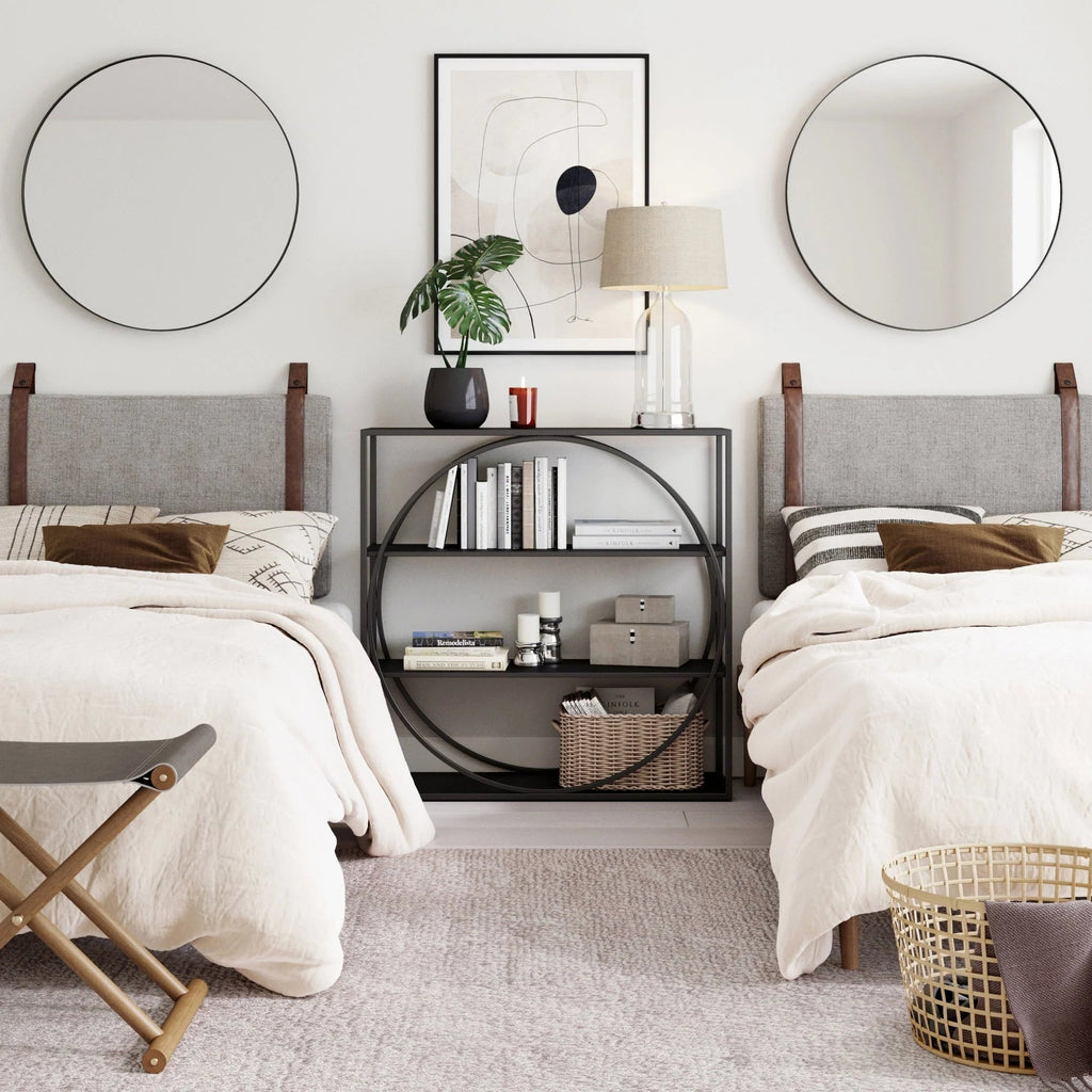 Wall-Mount Upholstered Headboard With Metal Rail - Twin, Queen & King