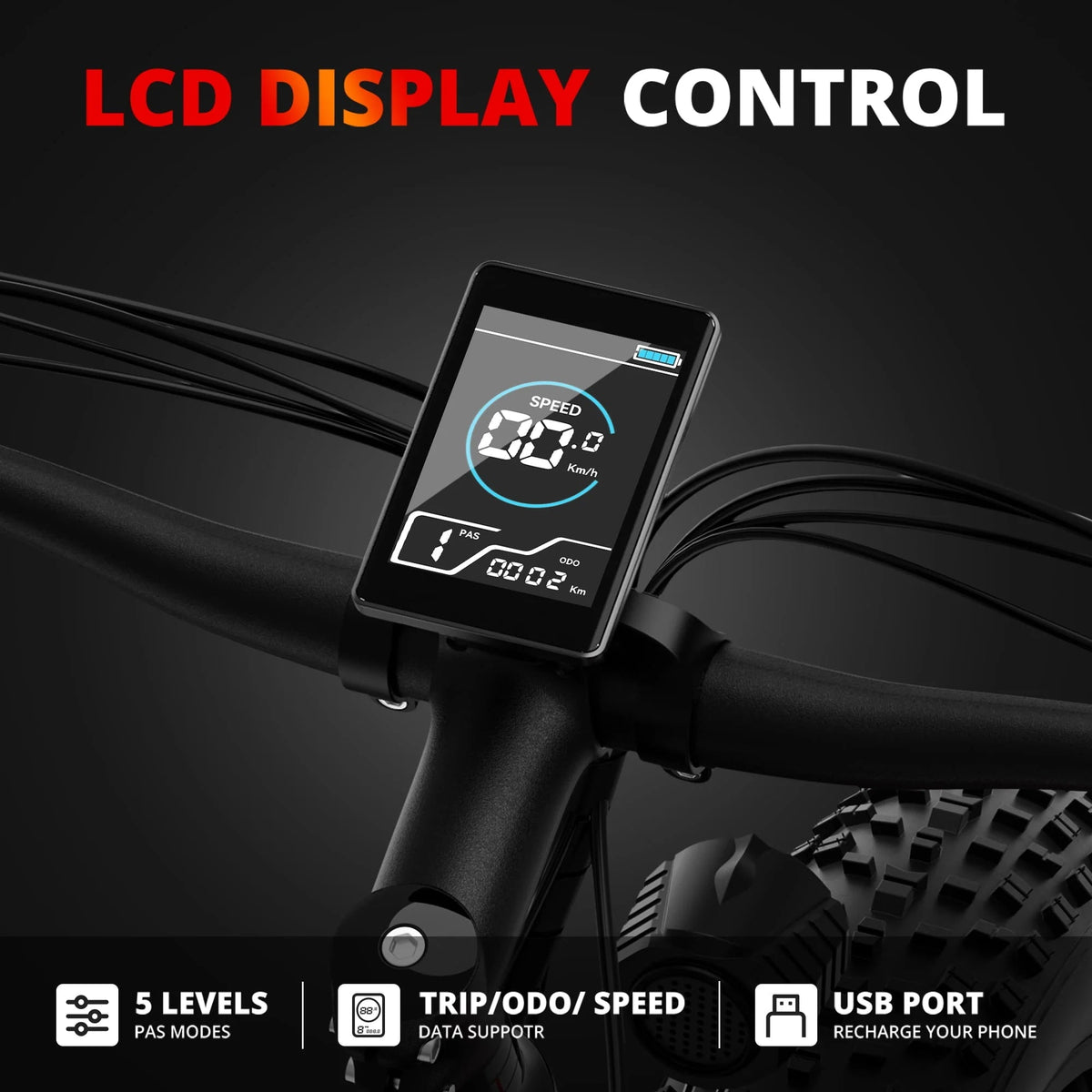 Electric Bike For Adults, 750W 720Wh, 26-Inch Fat Tires, 20 MPH, UL2849
