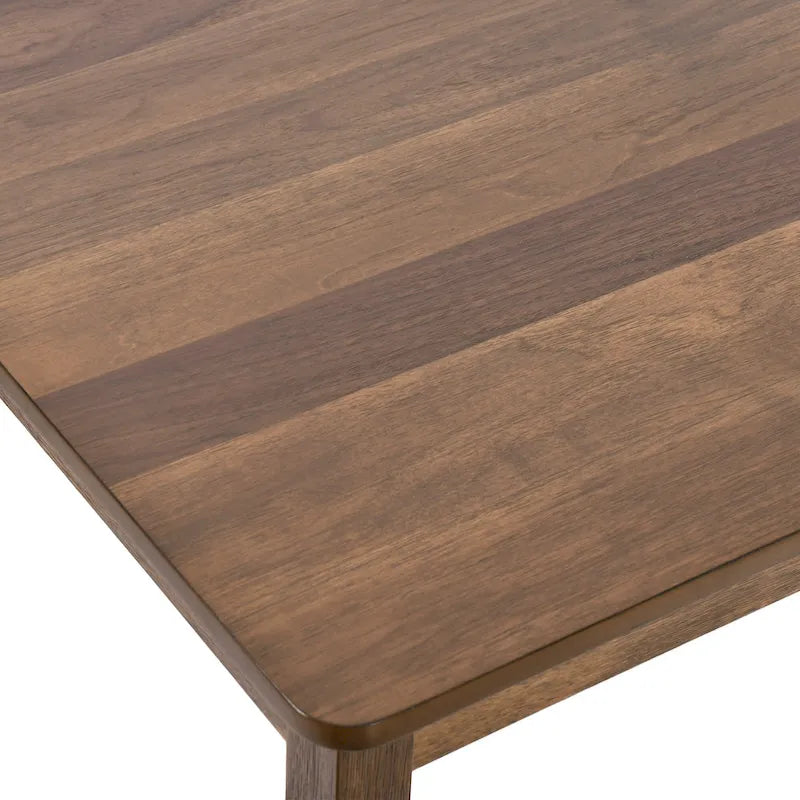 5-Piece Solid Wood Dining Table Set With 4 Slat Back Chairs - 47L