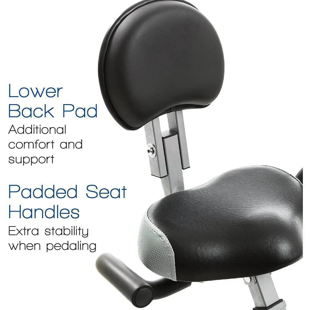 Fitness Folding Exercise Bike, Silver - FB350