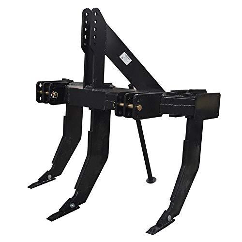 Titan Distributors Inc. 3 Shank Subsoiler Ground Ripper For Category 1 & 2 3 Point Tractors - Quick Hitch Compatible