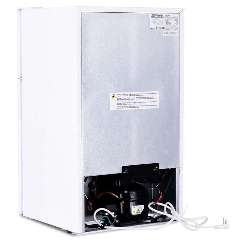 3.2 Cu. Ft. 2-Door Compact Refrigerator With Freezer - Black, Gray Or White