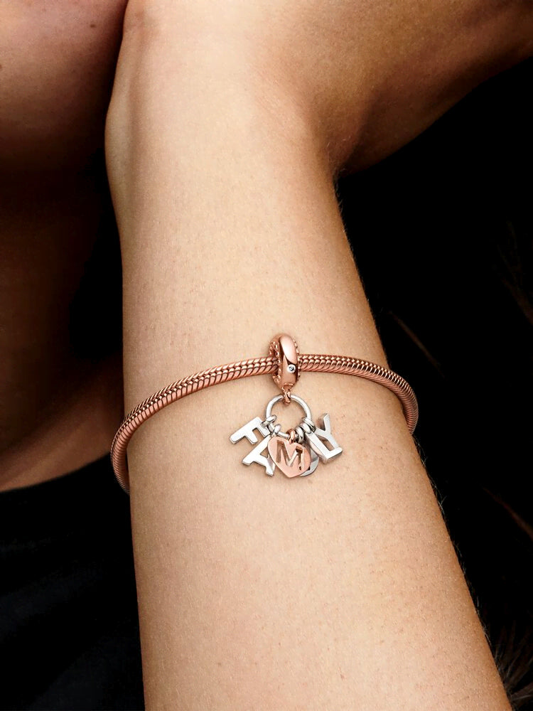 Family Letters Dangle Charm