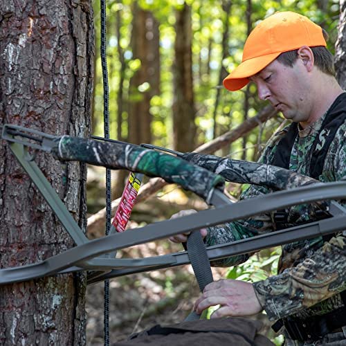 Aluminum Climbing Treestand With Padded Seat, 300 Lb. Capacity And Safety Harness