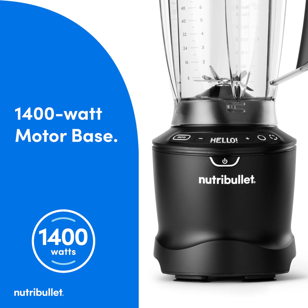 1400-Watt Multi-Function Countertop Blender Combo, 64 oz Pitcher, 32 oz And 24 oz Cups, Gunmetal-Gray