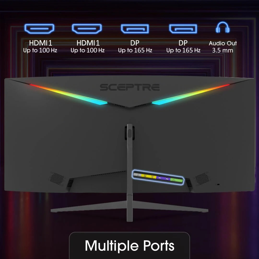 Sceptre 34 Inch 165Hz Curved Ultrawide WQHD Monitor - 3440 x 1440