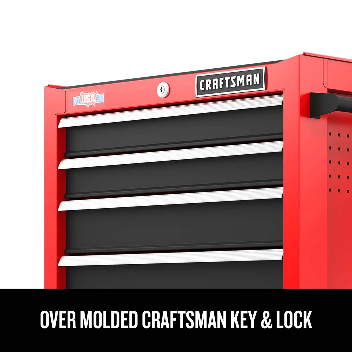 2000 Series 26-in W x 36.5-in H 5-Drawer Steel Rolling Tool Cabinet - Red