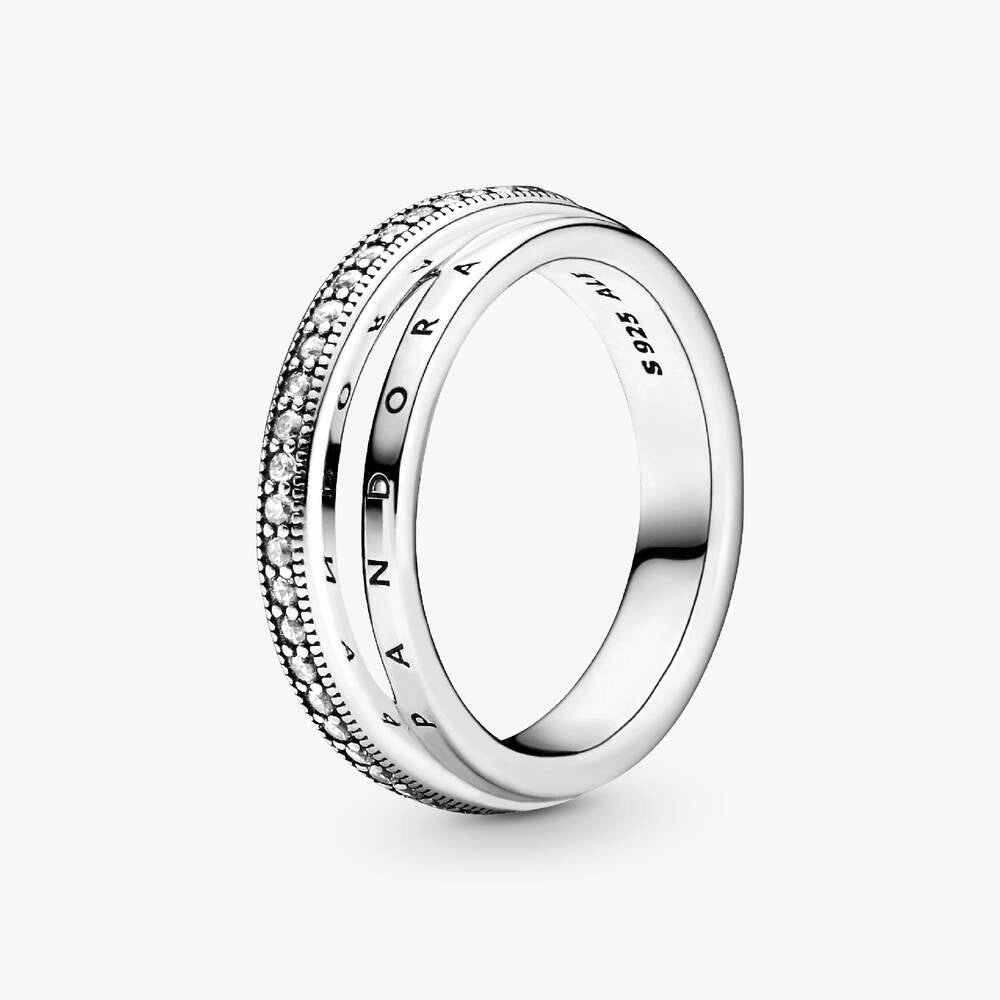 FINAL SALE - Triple Band Pavé Ring