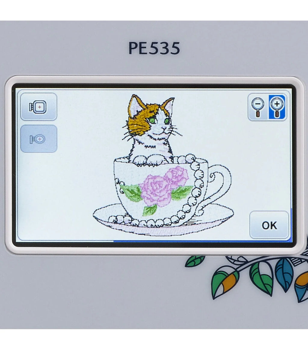 Brother Embroidery Machine With Large Color Touch LCD Screen - PE535