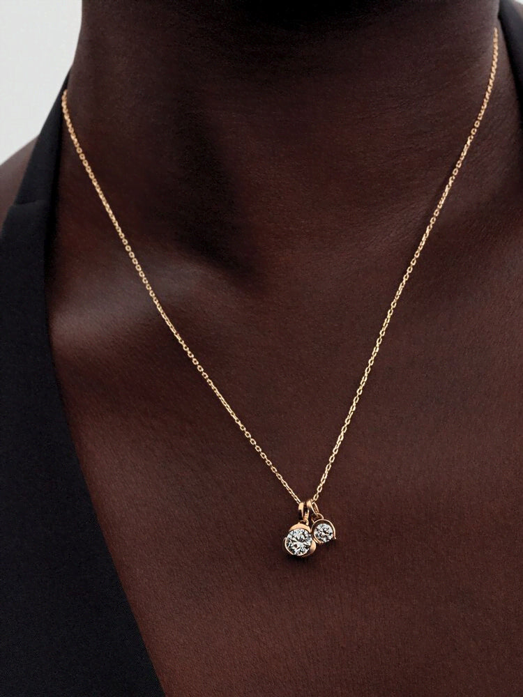 Pandora Talisman 14k Gold Lab-grown Diamond Moon Pendant