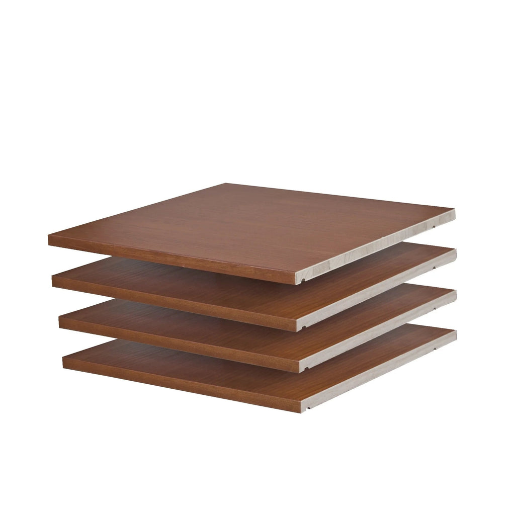 Solid Wood Wardrobe Shelves, Set Of 4, 16.75in W x 18.25in D x 0.75in H - Kyle Collection