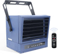 Electric Garage Heater, 7,500-Watt, 240-Volt Hardwired, Blue