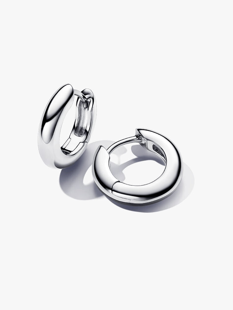 Round Hoop Earrings