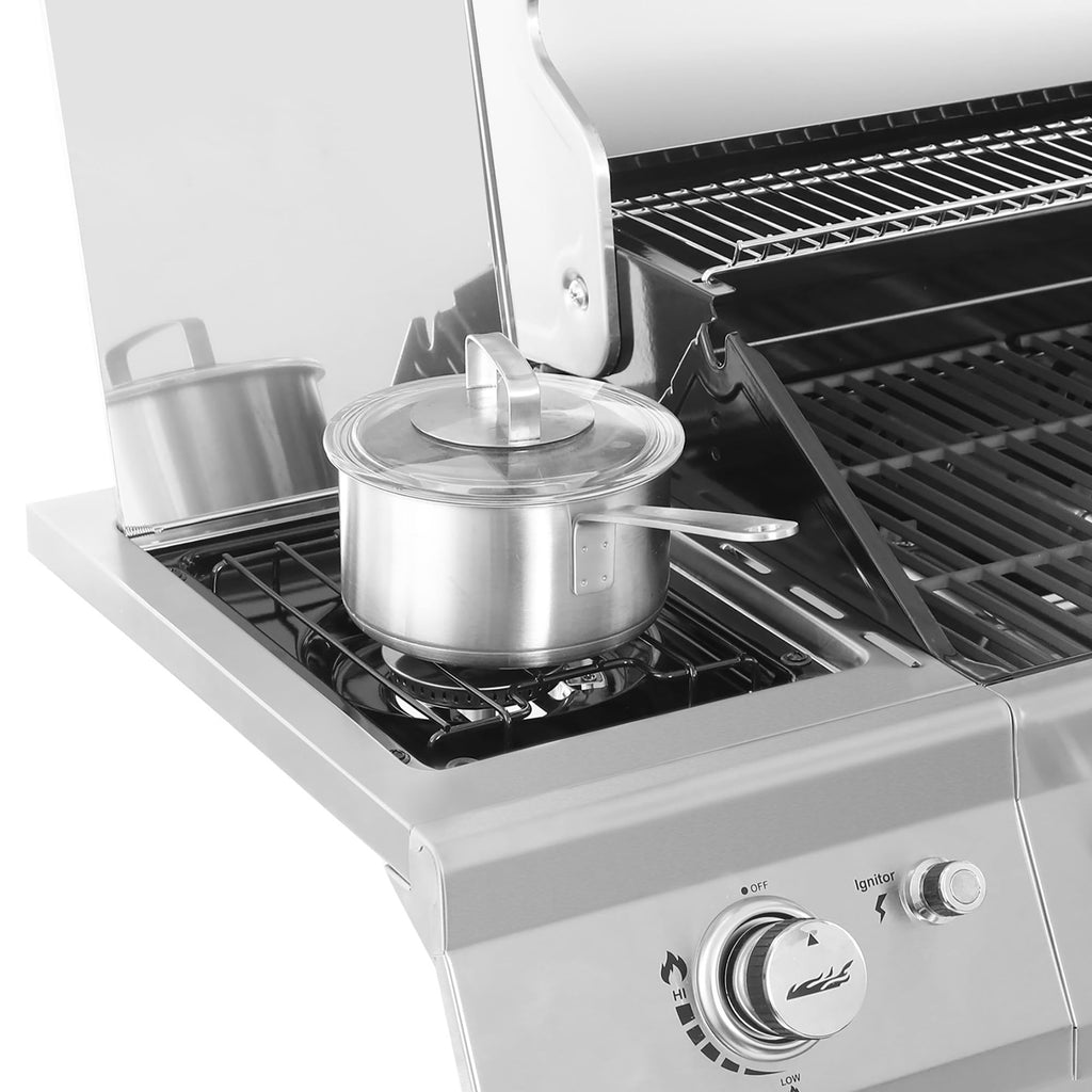 Stainless Steel 6-Burner Gas Grill - 74,000 BTU With Sear And Side Burner