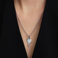 Engravable Heart Key Pendant