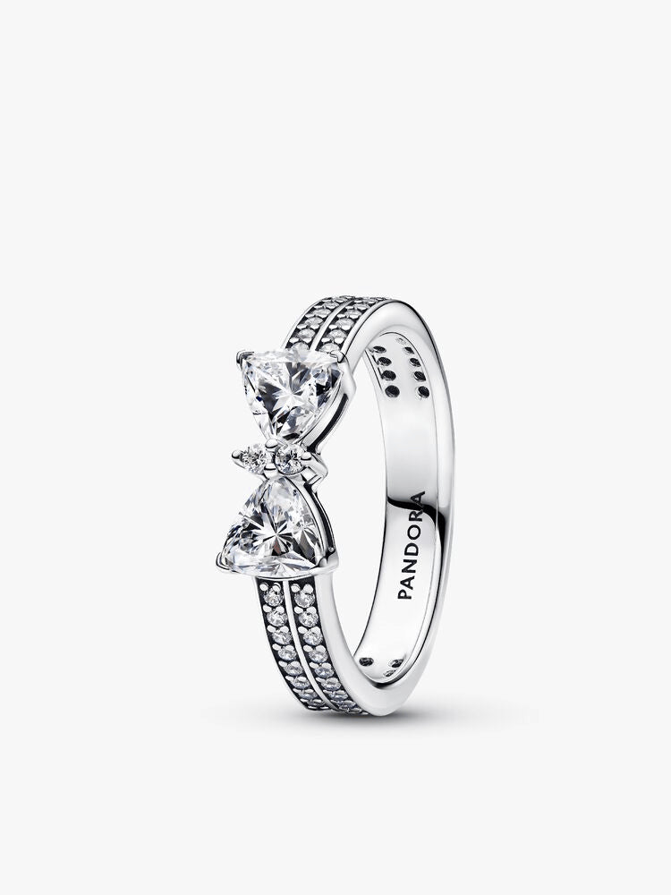Sparkling Bow Ring Set