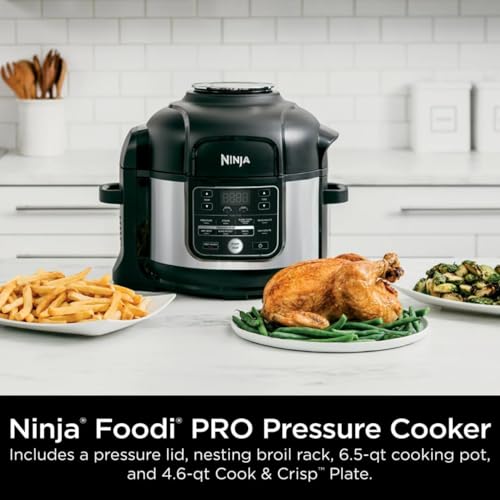 Ninja Foodi 10-in-1 6.5 Quart Pro Pressure Cooker Air Fryer Multicooker, Stainless - OS300