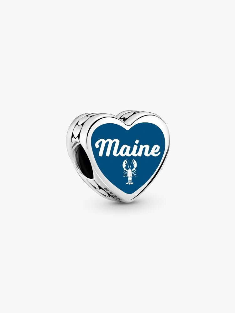 Maine Heart Charm