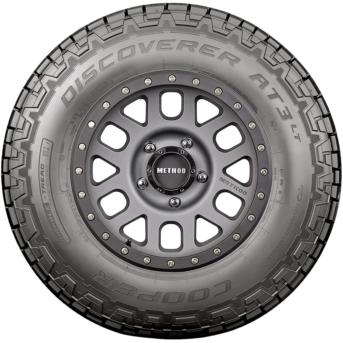 Cooper Discoverer AT3 LT All Terrain Tires, 235/80R17 Load Range E 10 Ply, Pair of 2
