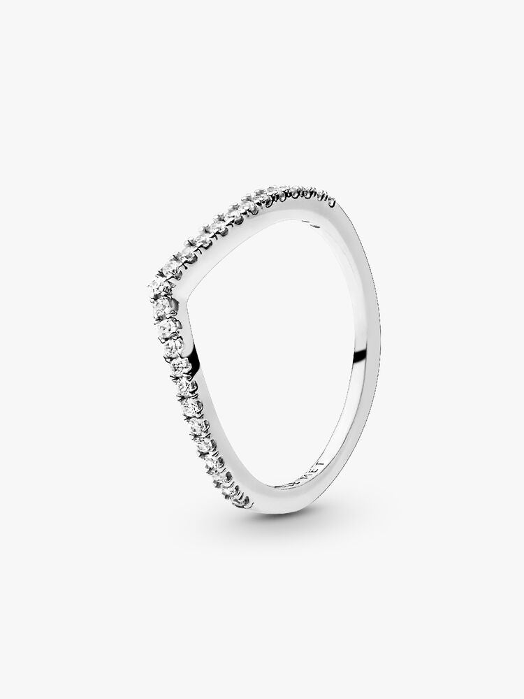Shimmering Wishbone Ring Set