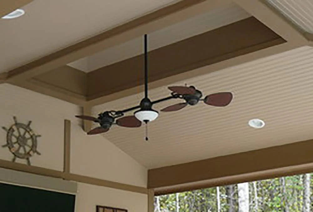 Harbor Breeze Twin Breeze II 74in Outdoor Ceiling Fan, Bronze - L0982 396772