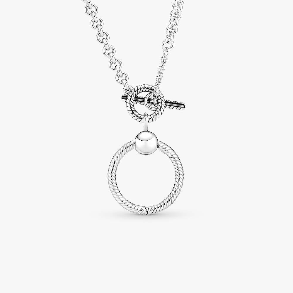 FINAL SALE - Pandora Moments O Pendant T-bar Necklace