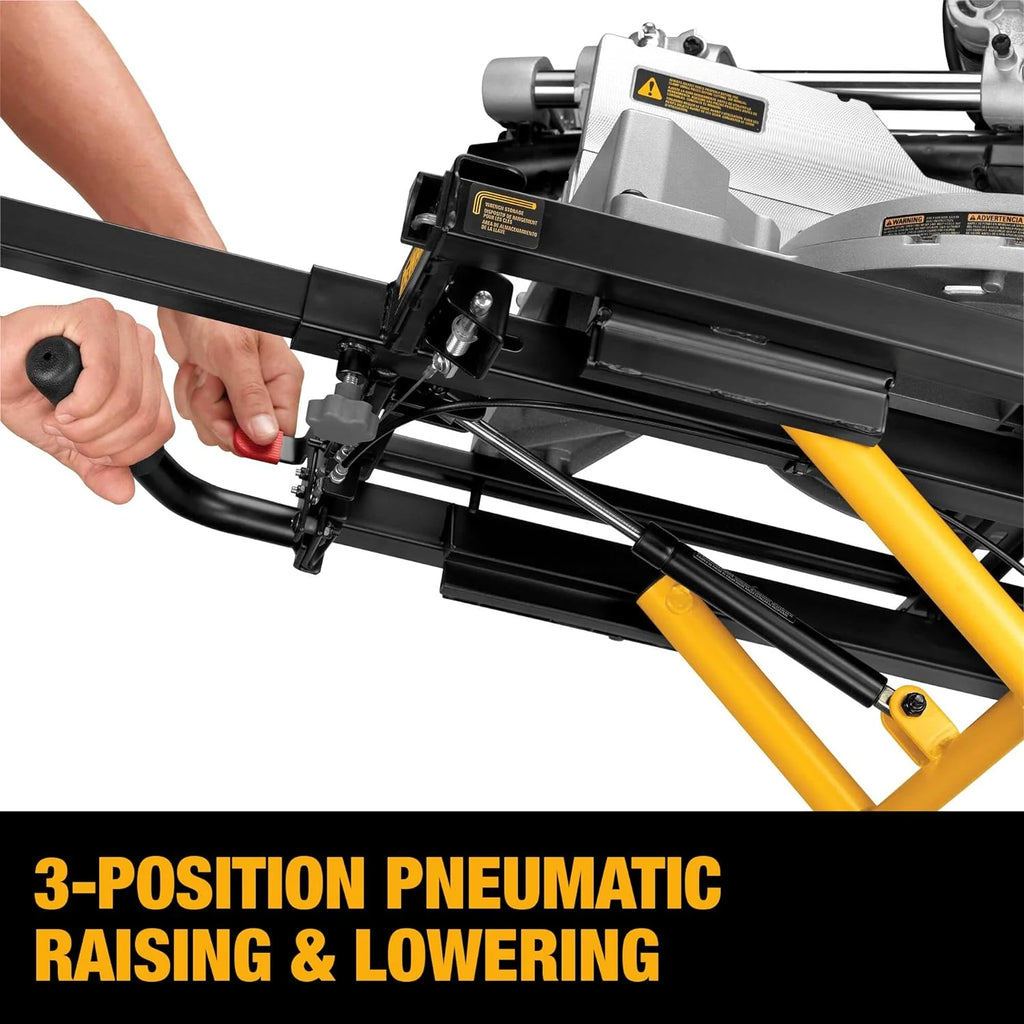 DEWALT Rolling Miter Saw Stand With Wheels, Yellow, 300 lb - DWX726