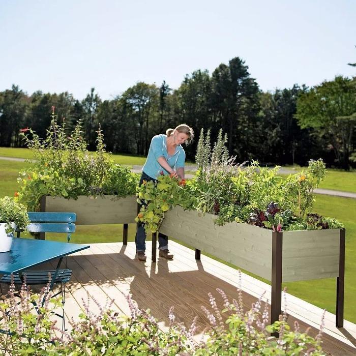 Self-Watering Elevated Planter Box 96" L x 24" W x 29" H