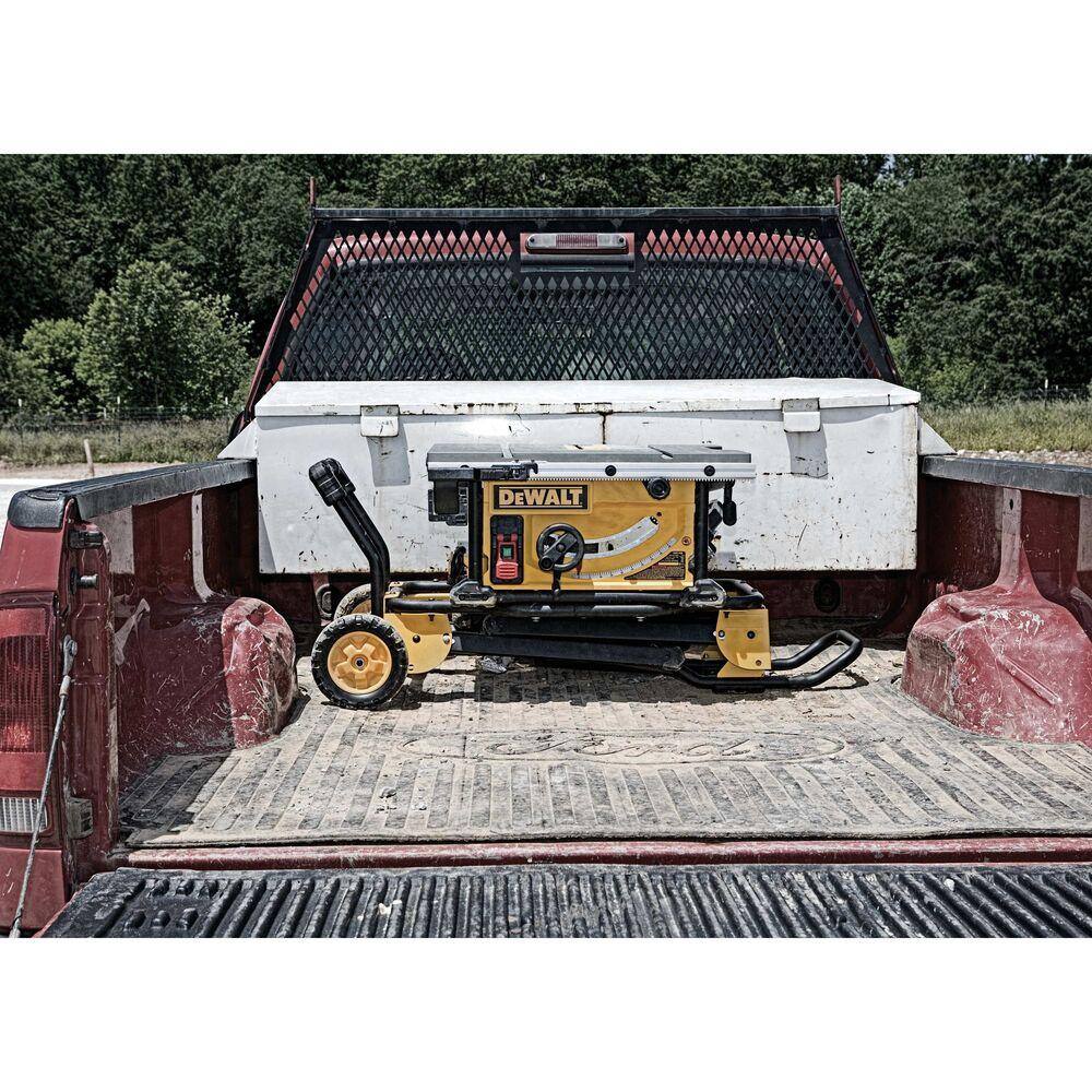 DEWALT 15 Amp Corded 10 in. Jobsite Table Saw With Rolling Stand - DWE7491RS