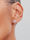 Sparkling North Star Stud Earrings