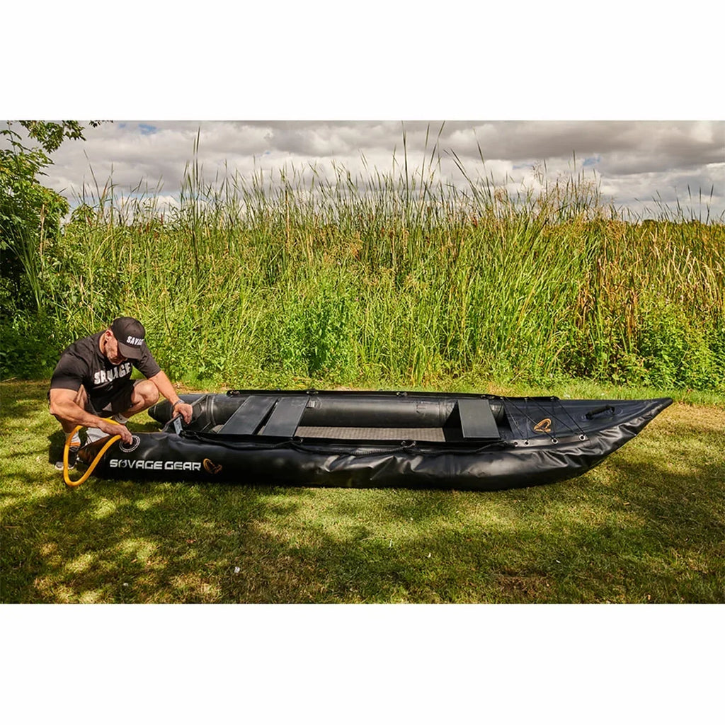 2 Person Inflatable Fishing Kayak PVC Boat, 130 in x 43 in x 11.8 in - Aluminum Alloy Seats