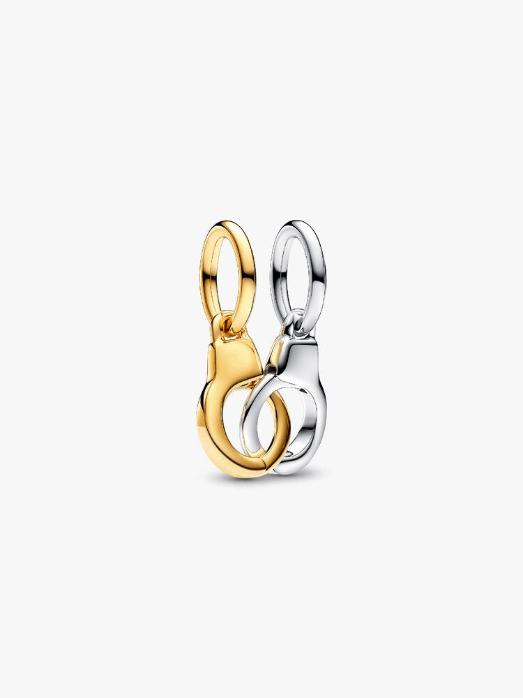 Openable & Splittable Handcuffs Dangle Charm