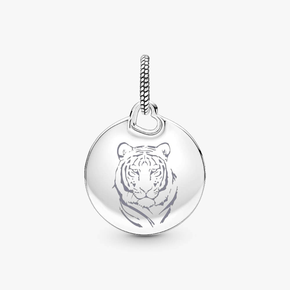 Tyla Signature Tyger Round Tag Dangle Charm