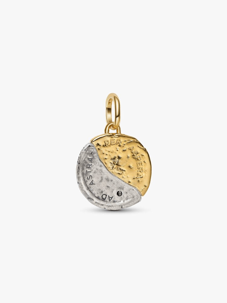 Sun and Moon Medallion Charm