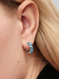 Light Blue Hoop Earrings