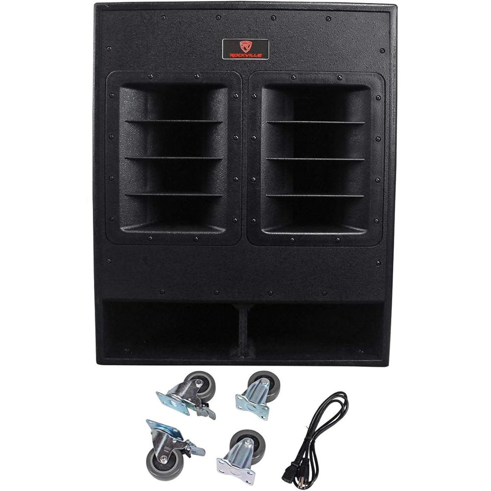 Rockville 18-Inch 3000W Active Folded Horn PA Subwoofer - RBG18FA