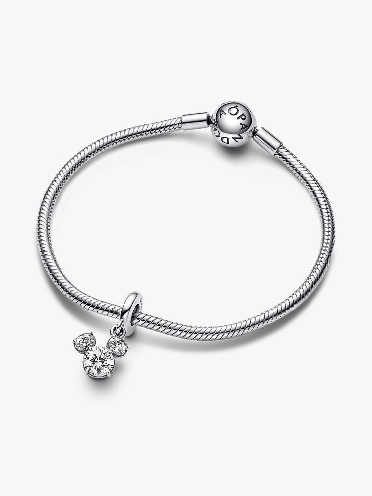 Disney Mickey Mouse Sparkling Head Silhouette Dangle Charm