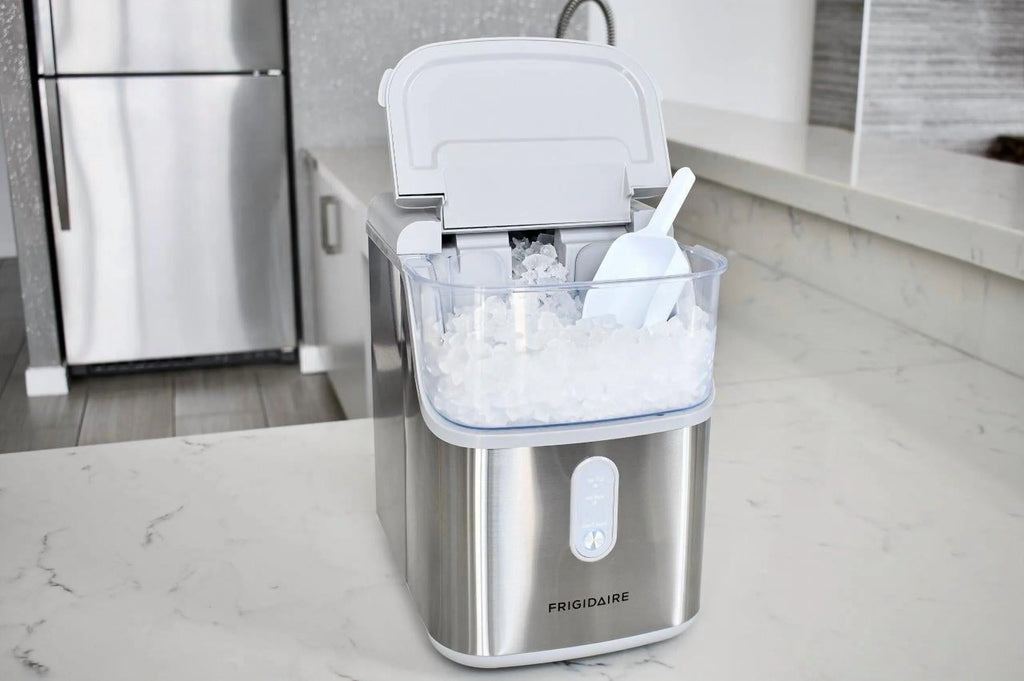 Frigidaire Nugget Ice Maker, 33 Lbs., Black Stainless Steel - EFIC228