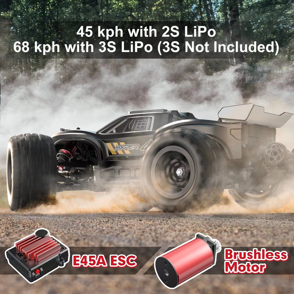 HYPER GO 1/16 RTR Brushless RC Monster Truck - H16BM