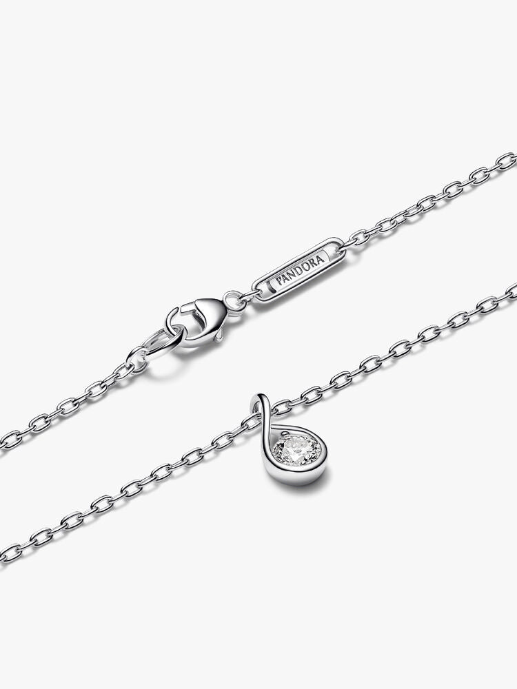 Pandora Infinite Sterling Silver Lab-grown Diamond Pendant Necklace