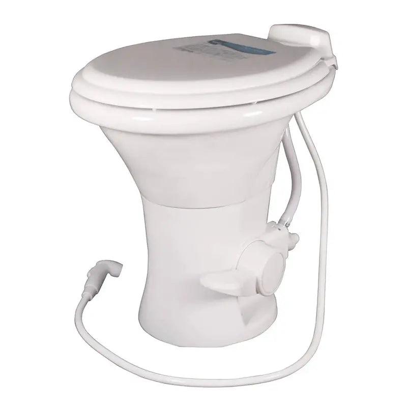 Dometic Standard-Height RV Toilet, White Porcelain Bowl, 18 Inch - 302310181