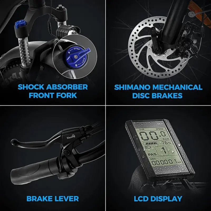 Electric Bike 48V/15Ah Lithium Battery - 750W