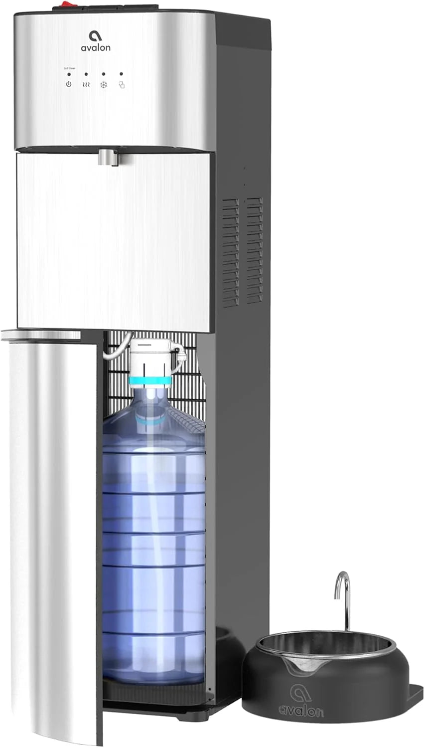 Avalon Bottom-Loading Self-Cleaning Water Cooler Dispenser, Stainless Steel, 3 Temperature Settings - A3