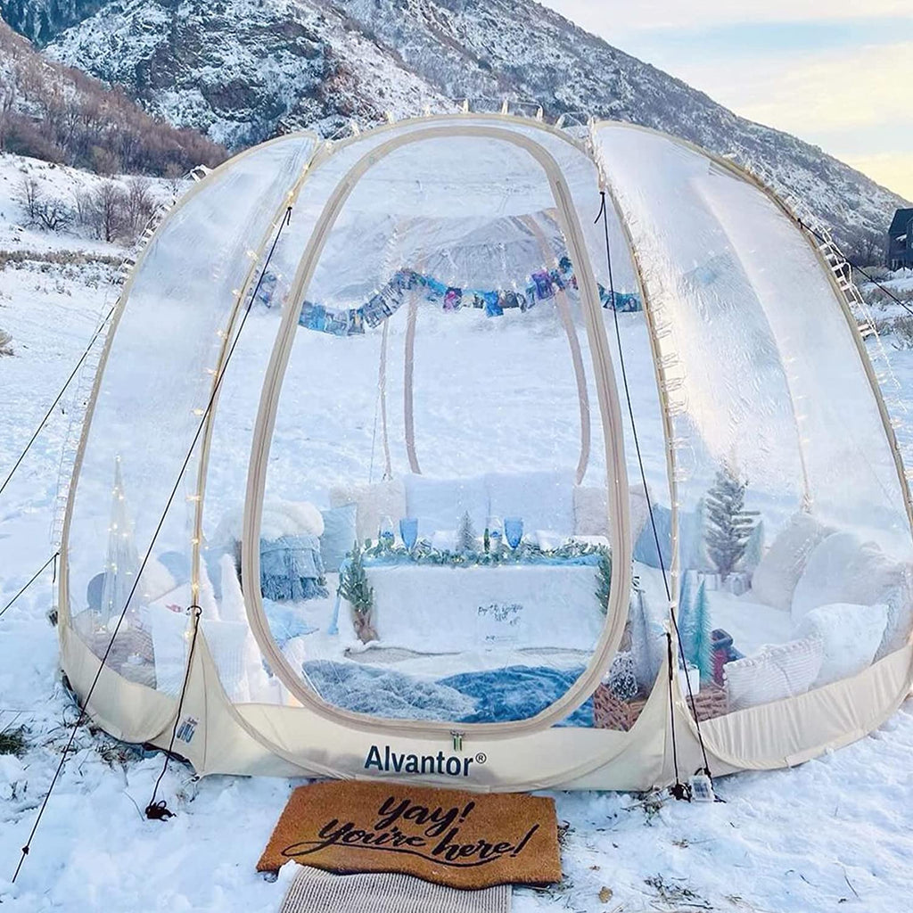 Alvantor Bubble Tent Pop Up Gazebo, 8-10 Person, 3.63.62.4H (m)
