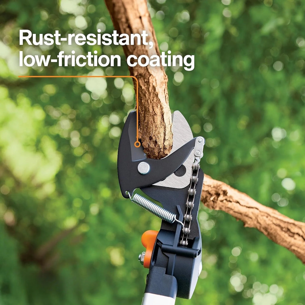 Extendable Tree Pruner And Pole Saw, 7.9 - 12 Feet, 15-Inch Double-Grind Saw Blade - 92406935K