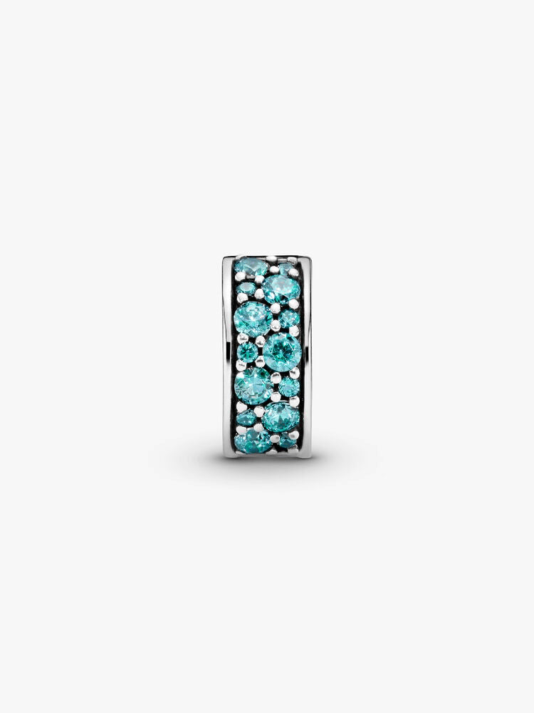Teal Pavé Clip Charm