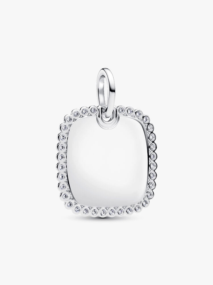 Engravable Square Tag Pendant