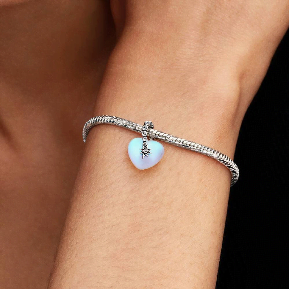 Shooting Star & Heart Dangle Charm