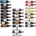 Wall-Mounted Vertical Wine Rack Set, 27-Bottle Capacity