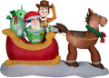 Gemmy Disney Toy Story Sleigh Christmas Inflatable Scene, 96 x 32 x 13 Inches - 9016718